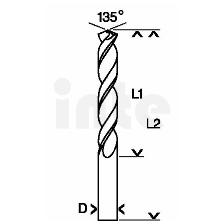BOSCH Vrtáky do kovu HSS-TiN, DIN 338 2608596751