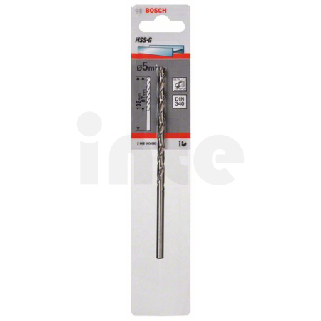 BOSCH Vrtáky do kovu HSS-G, DIN 340 2608595683