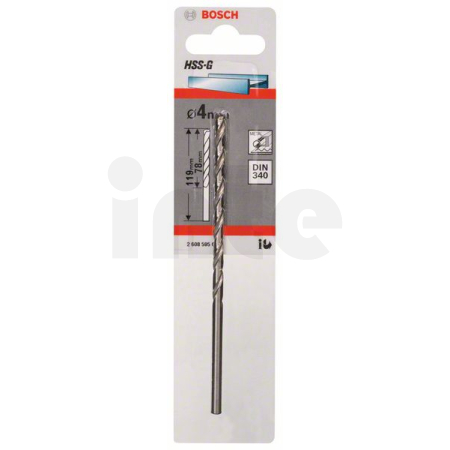 BOSCH Vrtáky do kovu HSS-G, DIN 340 2608595679