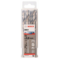 BOSCH Vrták do kovu PRO Metal HSS-G standardní délky, 9,8 × 87 × 133 mm, 5 ks 2608595338