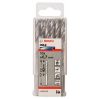 BOSCH Vrtáky do kovu HSS-G, DIN 338, 10 ks 2608595336