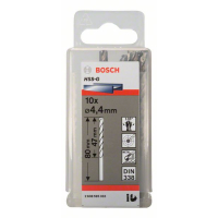 BOSCH Vrták do kovu PRO Metal HSS-G standardní délky, 4,4 × 47 × 80 mm, 10 ks 2608595333