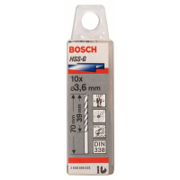 BOSCH Vrtáky do kovu HSS-G, DIN 338, 10 ks 2608595332
