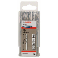 BOSCH Vrtáky do kovu HSS-G, DIN 338, 10 ks 2608595066