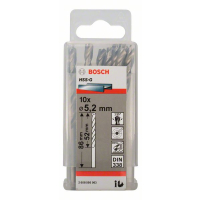 BOSCH Vrtáky do kovu HSS-G, DIN 338, 10 ks 2608595063