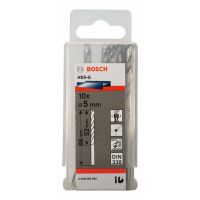 BOSCH Vrtáky do kovu HSS-G, DIN 338, 10 ks 2608595062