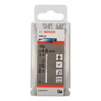 BOSCH Vrtáky do kovu HSS-G, DIN 338, 10 ks 2608595061