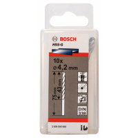 BOSCH Vrtáky do kovu HSS-G, DIN 338, 10 ks 2608595060