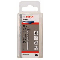 BOSCH Vrtáky do kovu HSS-G, DIN 338, 10 ks 2608595059