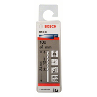 BOSCH Vrtáky do kovu HSS-G, DIN 338, 10 ks 2608595049