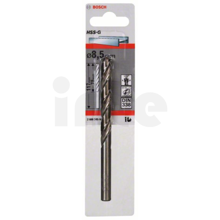 BOSCH Vrtáky do kovu HSS-G, DIN 338 2608585933