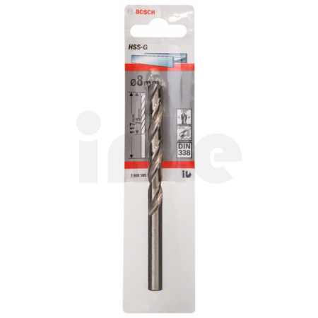BOSCH Vrtáky do kovu HSS-G, DIN 338 2608585932