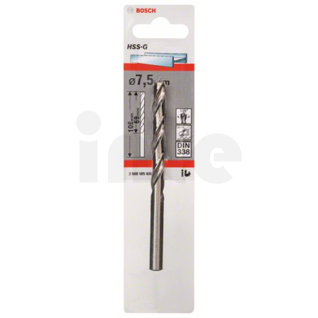 BOSCH Vrtáky do kovu HSS-G, DIN 338 2608585930