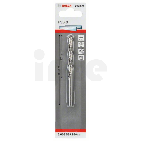 BOSCH Vrtáky do kovu HSS-G, DIN 338 2608585926