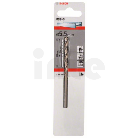 BOSCH Vrtáky do kovu HSS-G, DIN 338 2608585925