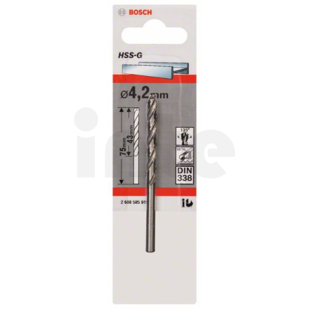 BOSCH Vrtáky do kovu HSS-G, DIN 338 2608585918