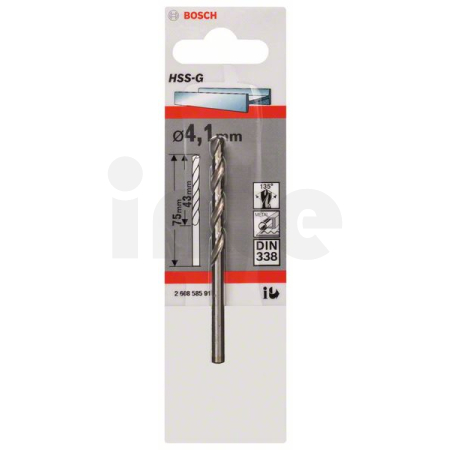 BOSCH Vrtáky do kovu HSS-G, DIN 338 2608585917