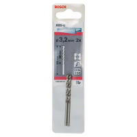 BOSCH Vrtáky do kovu HSS-G, DIN 338, 2 ks 2608585912