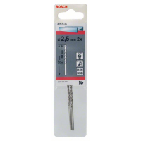 BOSCH Vrtáky do kovu HSS-G, DIN 338, 2 ks 2608585909