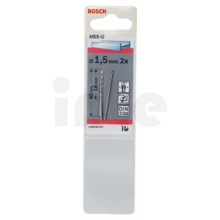 BOSCH Vrtáky do kovu HSS-G, DIN 338, 2 ks 2608585907