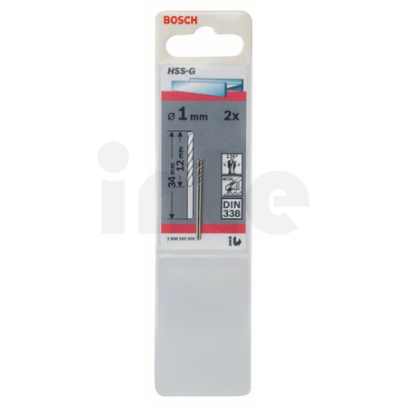 BOSCH Vrtáky do kovu HSS-G, DIN 338, 2 ks 2608585906