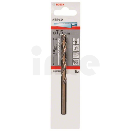BOSCH Vrtáky do kovu HSS-Co, DIN 338 2608585859
