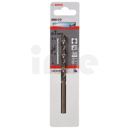 BOSCH Vrtáky do kovu HSS-Co, DIN 338 2608585858