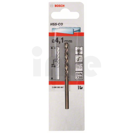 BOSCH Vrtáky do kovu HSS-Co, DIN 338 2608585847