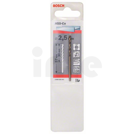 BOSCH Vrtáky do kovu HSS-Co, DIN 338 2608585841