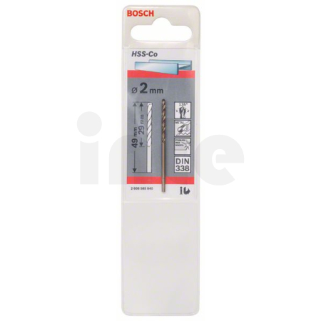BOSCH Vrtáky do kovu HSS-Co, DIN 338 2608585840