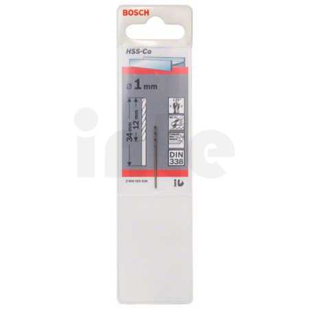 BOSCH Vrtáky do kovu HSS-Co, DIN 338 2608585838