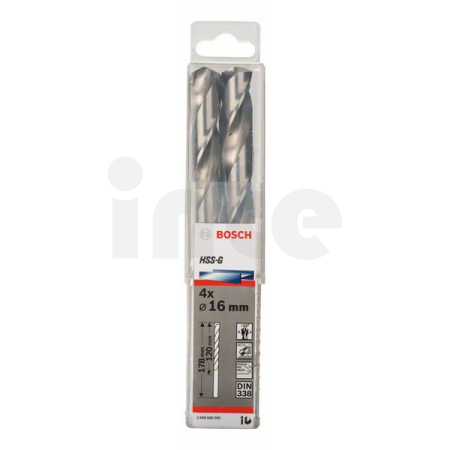 BOSCH Vrtáky do kovu HSS-G, DIN 338, 4 ks 2608585595