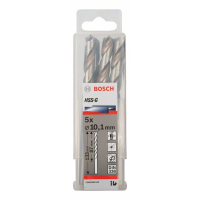 BOSCH Vrták do kovu PRO Metal HSS-G standardní délky, 10,1 × 87 × 133 mm, 5 ks 2608585522