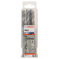 BOSCH Vrták do kovu PRO Metal HSS-G standardní délky, 9,9 × 87 × 133 mm, 5 ks 2608585521