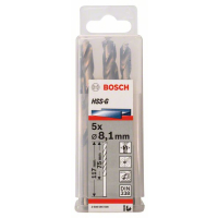 BOSCH Vrtáky do kovu HSS-G, DIN 338, 5 ks 2608585508