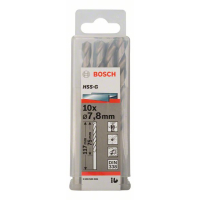 BOSCH Vrtáky do kovu HSS-G, DIN 338, 10 ks 2608585506