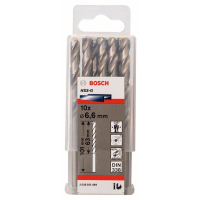 BOSCH Vrták do kovu PRO Metal HSS-G standardní délky, 6,6 × 63 × 101 mm, 10 ks 2608585499