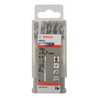 BOSCH Vrtáky do kovu HSS-G, DIN 338, 10 ks 2608585495