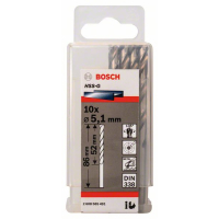 BOSCH Vrtáky do kovu HSS-G, DIN 338, 10 ks 2608585491