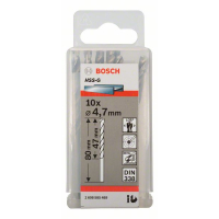 BOSCH Vrtáky do kovu HSS-G, DIN 338, 10 ks 2608585489
