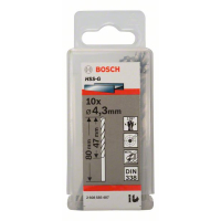 BOSCH Vrtáky do kovu HSS-G, DIN 338, 10 ks 2608585487