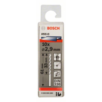 BOSCH Vrtáky do kovu HSS-G, DIN 338, 10 ks 2608585480