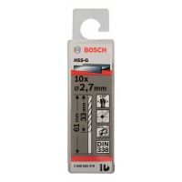BOSCH Vrtáky do kovu HSS-G, DIN 338, 10 ks 2608585479