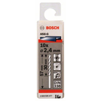 BOSCH Vrtáky do kovu HSS-G, DIN 338, 10 ks 2608585477