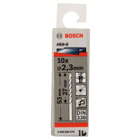 BOSCH Vrtáky do kovu HSS-G, DIN 338, 10 ks 2608585476