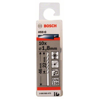 BOSCH Vrtáky do kovu HSS-G, DIN 338, 10 ks 2608585473