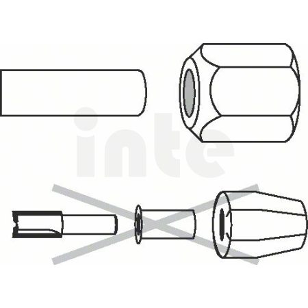 BOSCH Kleštinové upínací pouzdro 2608570107