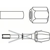 BOSCH Kleštinové upínací pouzdro 2608570107