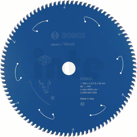 BOSCH Pilový kotouč Expert for Wood pro akumulátorové pily 305×2,2/1,6×30 T96 2608644529