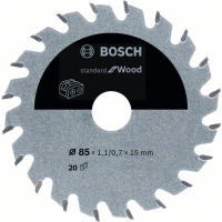 BOSCH Pilový kotouč Standard for Wood pro akumulátorové pily 85×1,1/0,7×15 T20 2608837666